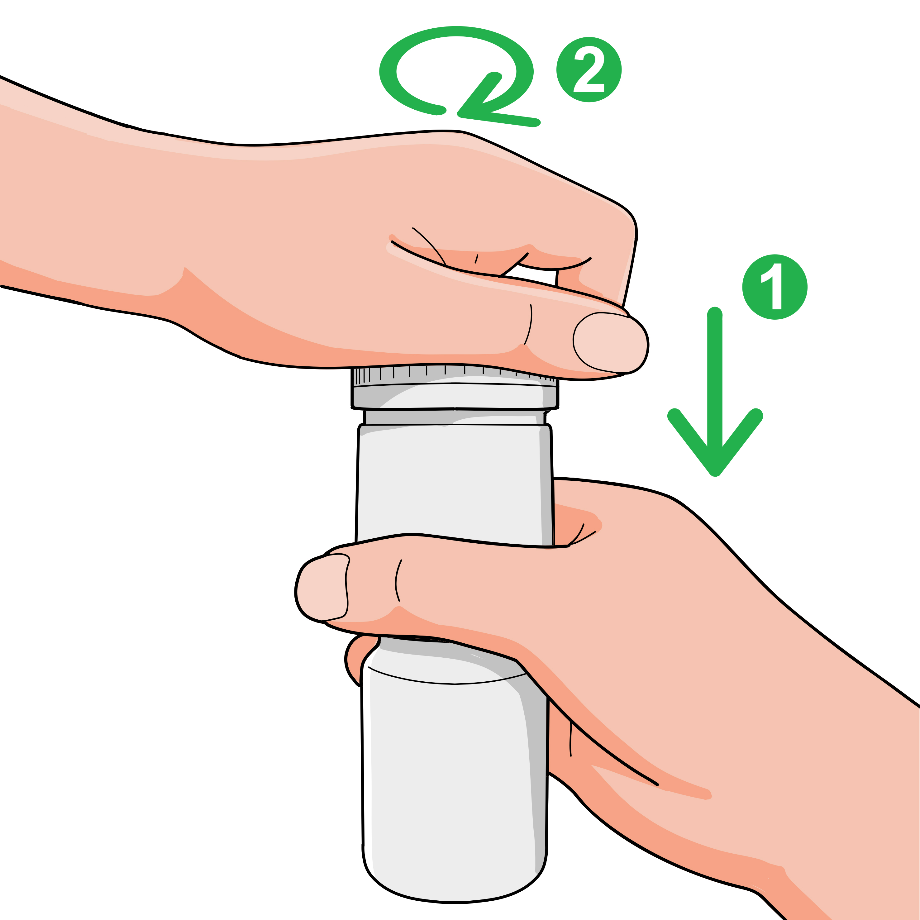 Removing cap from dispenser